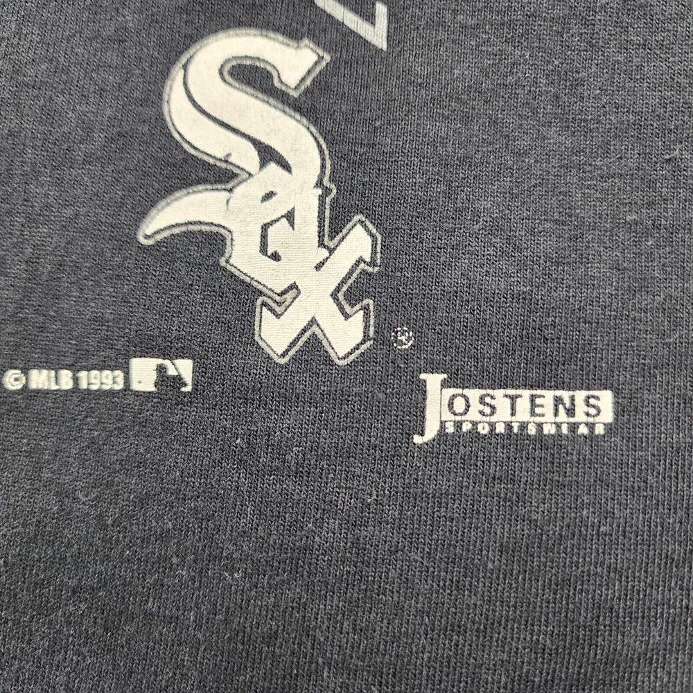 Vintage Jostens Sportswear MLB 1993 Chicago WHITE SOX Short Sleeve Top Men's L - Picture 8 of 13